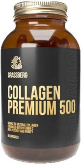 Grassberg Collagen Premium 500 with Vitamin C 60 caps