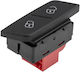 NTY Car Door Lock Switch for Volkswagen Passat B7 2010+ Black