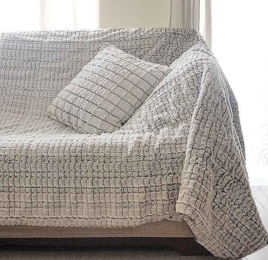 Le Blanc Armchair Throw 180x200cm White Le Blanc Armchair Throw 180x200cm White