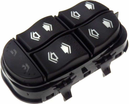 NTY Comutator geamuri auto pentru Ford Concentrare 1998-2005 11pin Negru