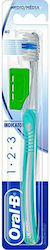 Oral-B 1-2-3 Indicator 35 Οδοντόβουρτσα με Καπάκι Medium Γαλάζιο