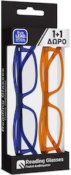 Eyelead Reading Glasses +2.00 Blue / Honey 2pcs