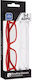 Eyelead Women's Reading Glasses +1.00 Red / Transparent 2pcs