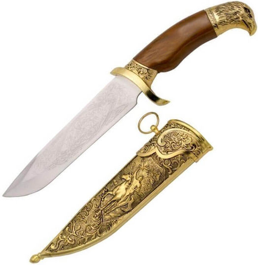 Amont Knife Brown with Blade made of Stainless Steel in Sheath