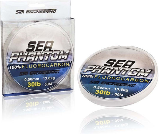 Sim Engineering Phantom Πετονιά Ψαρέματος Fluorocarbon 50m / 0.3mm