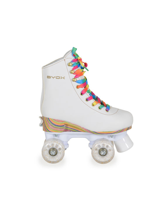 Byox Donna Quad Αυξομειούμενα Rollers Λευκά Ενηλίκων/Παιδικά