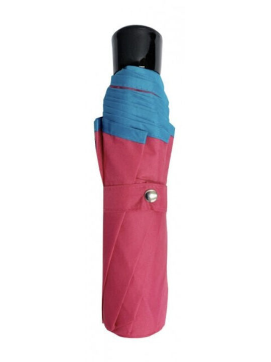 Trend Haus 53cm Regenschirm Kompakt Sky Blue/Pink