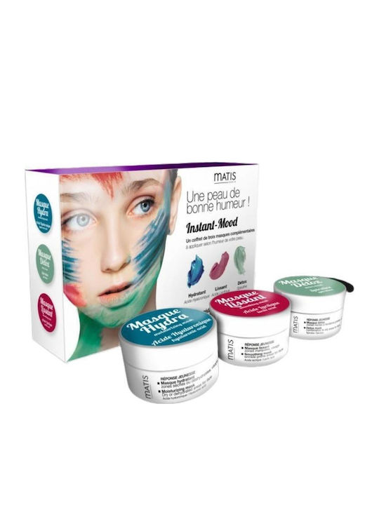 Matis Paris Nstant-Mood Multimasking Комплект за грижа за кожата за Против стареене & Хидратация 3бр