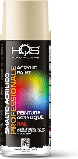 HQS Spray Paint Acrylic Yellow RAL 1016 400ml