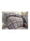 Sidirela Κουβερτοπάπλωμα με Γέμιση Microfiber Μονό 160x220εκ. Grey