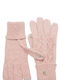 Guess Women's Knitted Touch Gloves Pink