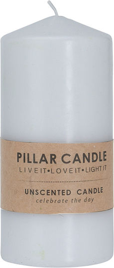 Zaros Decorative Candle White 6.5x14cm