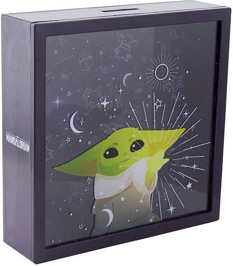 Paladone Κουμπαράς Πλαστικός Mandalorian Grogu Μαύρος 18x5x18cm