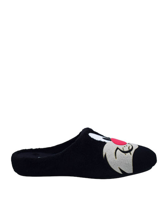 Sylvester 6 Animal Men's Slippers Black