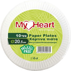 My Heart Plate for Party 10 Pieces