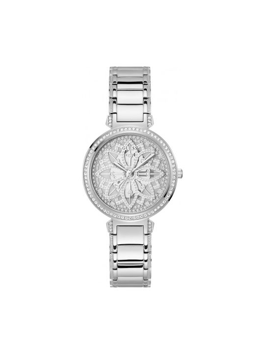 Guess Lily Uhr mit Silber Metallarmband