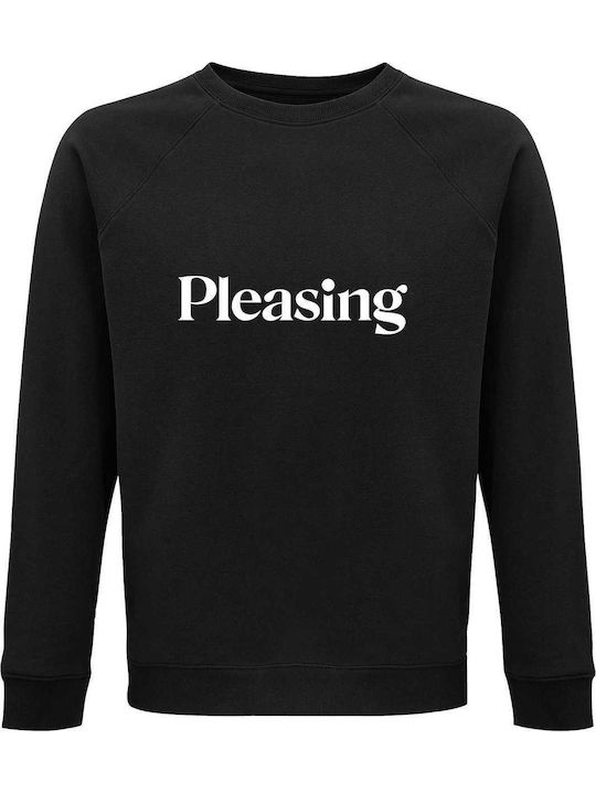Sweatshirt Unisex Bio "Harry Styles Pleasing" Schwarz