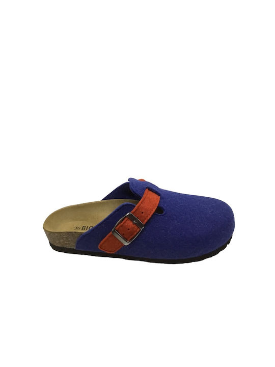 Papuci de iarnă pentru femei BIOMODEX 1850PETT-BLUE/RED