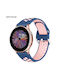 Sonique Sport Armband Silikon Blue / Pink (Universal 22mm)