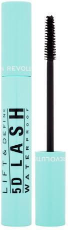 Revolution Beauty Mascara Lift & Define 5D Lash Impermeabilă Negru Intens 14ml