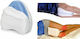 Amve Divider de verandă Pernă Picioare cu Memory Foam în culoare Alb 13534