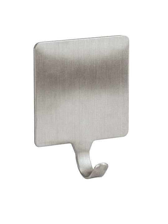 Kleine Wolke Single Wall-Mounted Bathroom Hook Inox Silver