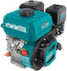 Total Gasoline Engine 196cc 6.5hp Horizontal Axis with Keyway (Tank 3.6lt)