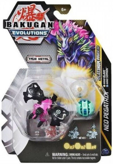 Spin Master Neo Pegatrix Bakugan Miniature Novelty Toys Nano Blade & Nano Siphon Power Up for Age 6+ (Μiscellaneous Designs)