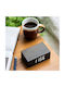 Gingko Tabletop Digital Clock with Alarm Black G003B10