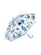 Djeco Kids Curved Handle Umbrella Θάλασσα with Diameter 70cm Light Blue
