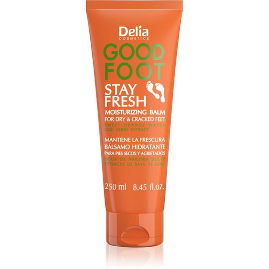 Delia Cosmetics Stay Fresh Moisturizing Foot Cream with Sweet Orange Water 250ml
