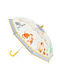 Djeco Kids Curved Handle Umbrella Μαμά και Μωρό with Diameter 70cm Transparent