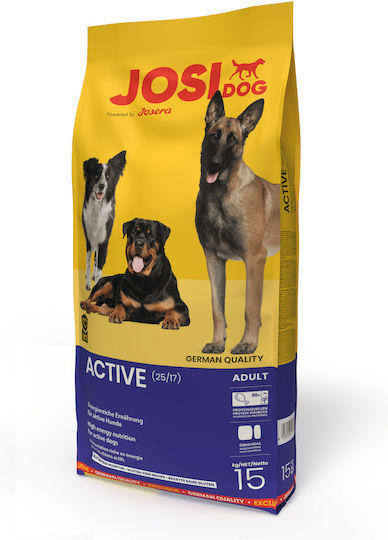 Josera Josidog Active 15kg Dry Food Gluten-Free for Adult Dogs with Rice