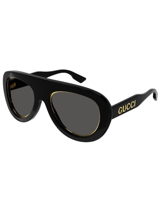 Gucci Sunglasses with Black Acetate Frame and Gray Lenses GG1152S 001