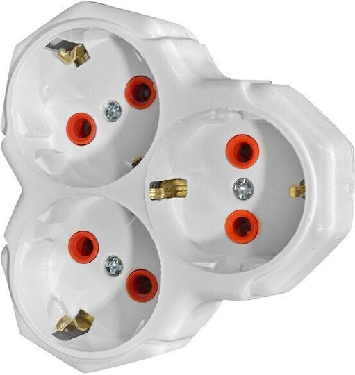 T-förmiger Wandstecker 3 Positionen
