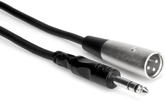 Hosa Cable XLR male - 6.3mm male Μαύρο 3m STX-110M