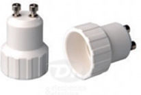 Adaptor Dulie de la GU10 la E14 în culoarea Alb Set 1buc 30-003614