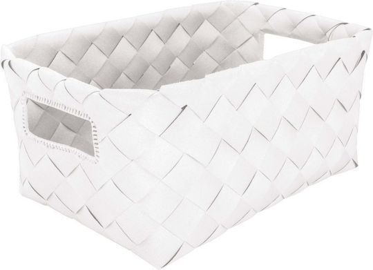 Kleine Wolke Storage Basket Plastic White 28x18.5x12cm 1pcs