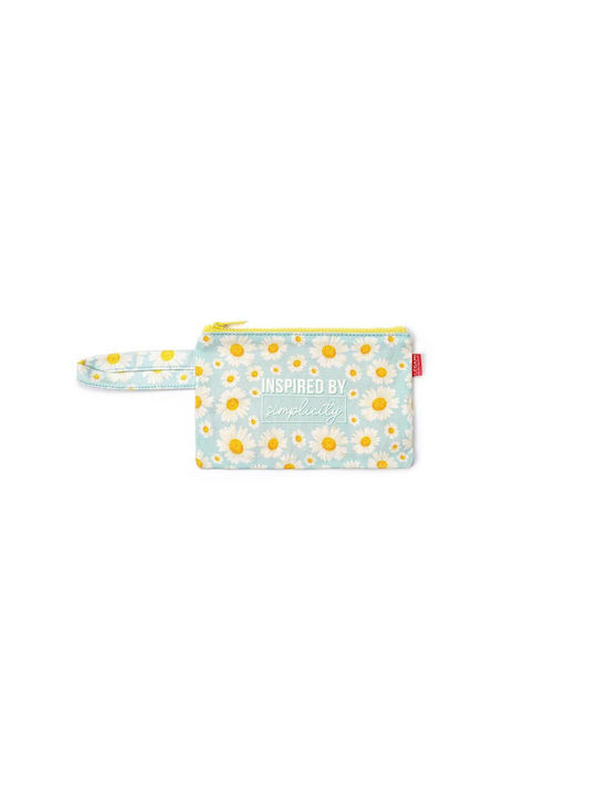 Legami Milano Daisy Kids' Wallet Coin with Zipper for Girl Light Blue COZ0005