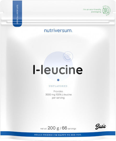 Nutriversum L-Leucine Прах 3000мг 200гр Без вкус