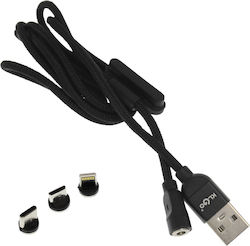 KLGO S-690 USB to Lightning / Type-C / micro USB Cable 1m