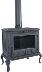 CHytiria Misailidi Lincoln-008A Fontă Soba pe lemne 15kW Negru