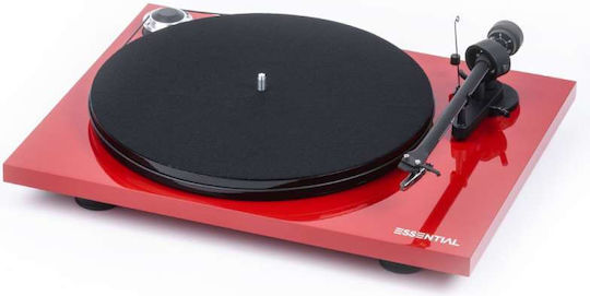 Pro-Ject Audio Essential III + Ortofon OM 10E 15335-1047 Pick-Up Roșu lucios înalt