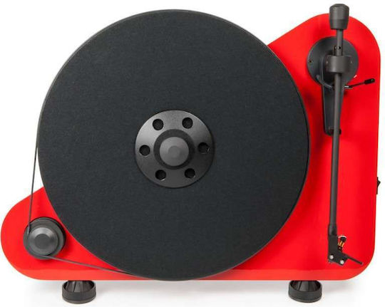 Pro-Ject Audio VT-E R BT High Gloss + Ortofon OM 5E 10548-818 Πικάπ με Belt Drive και Προενίσχυση Κόκκινο