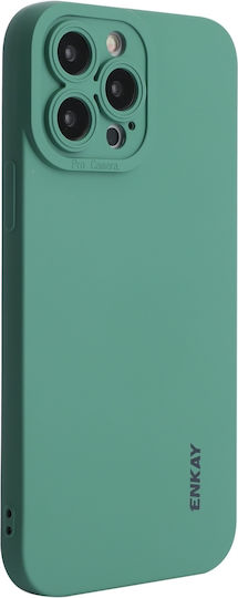 Enkay Liquid Shockproof Back Cover Σιλικόνης Dark Green (iPhone 14 Pro)