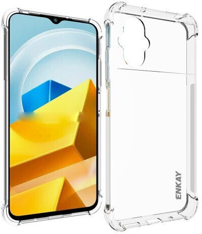 Enkay Hat Prince Back Cover Σιλικόνης Μαύρο (Poco M5)