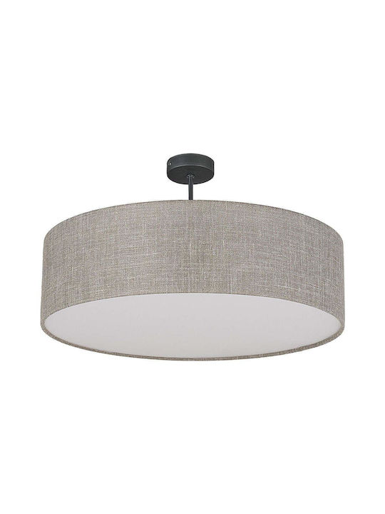 TK Lighting Rondo Πλαφονιέρα Οροφής 60εκ. Μπεζ με Ντουί E27