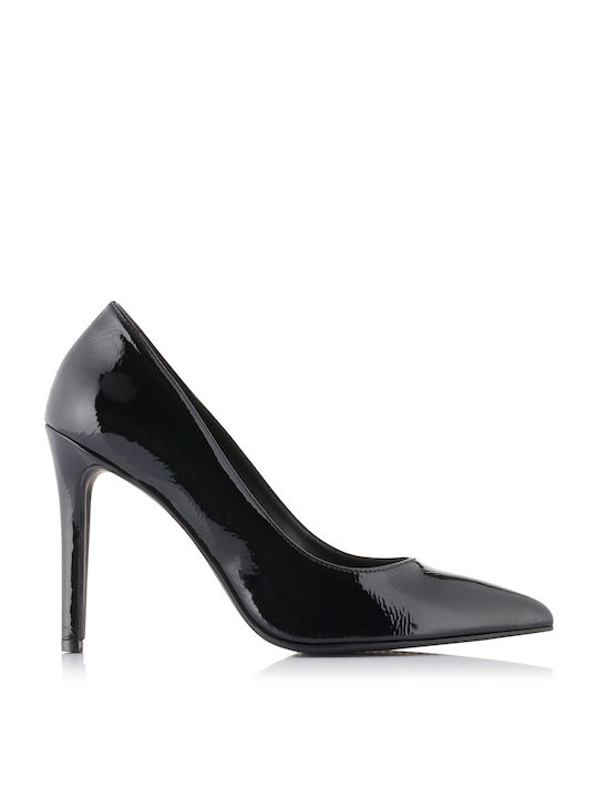 TOMAS Lina Patent black pumps