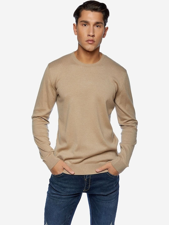 Brokers Jeans Пуловер С Дълъг Ръкав Бежов