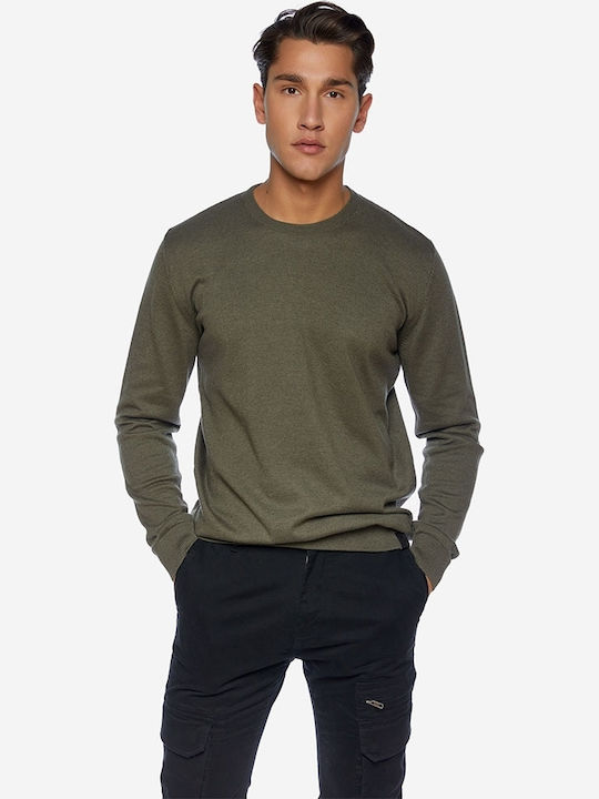 Brokers Jeans Пуловер С Дълъг Ръкав Каки